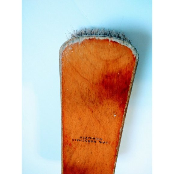 Vintage Sterilized Horse Hair SHOE SHINE BRUSH Unbranded 2 - Picture 11 of 12